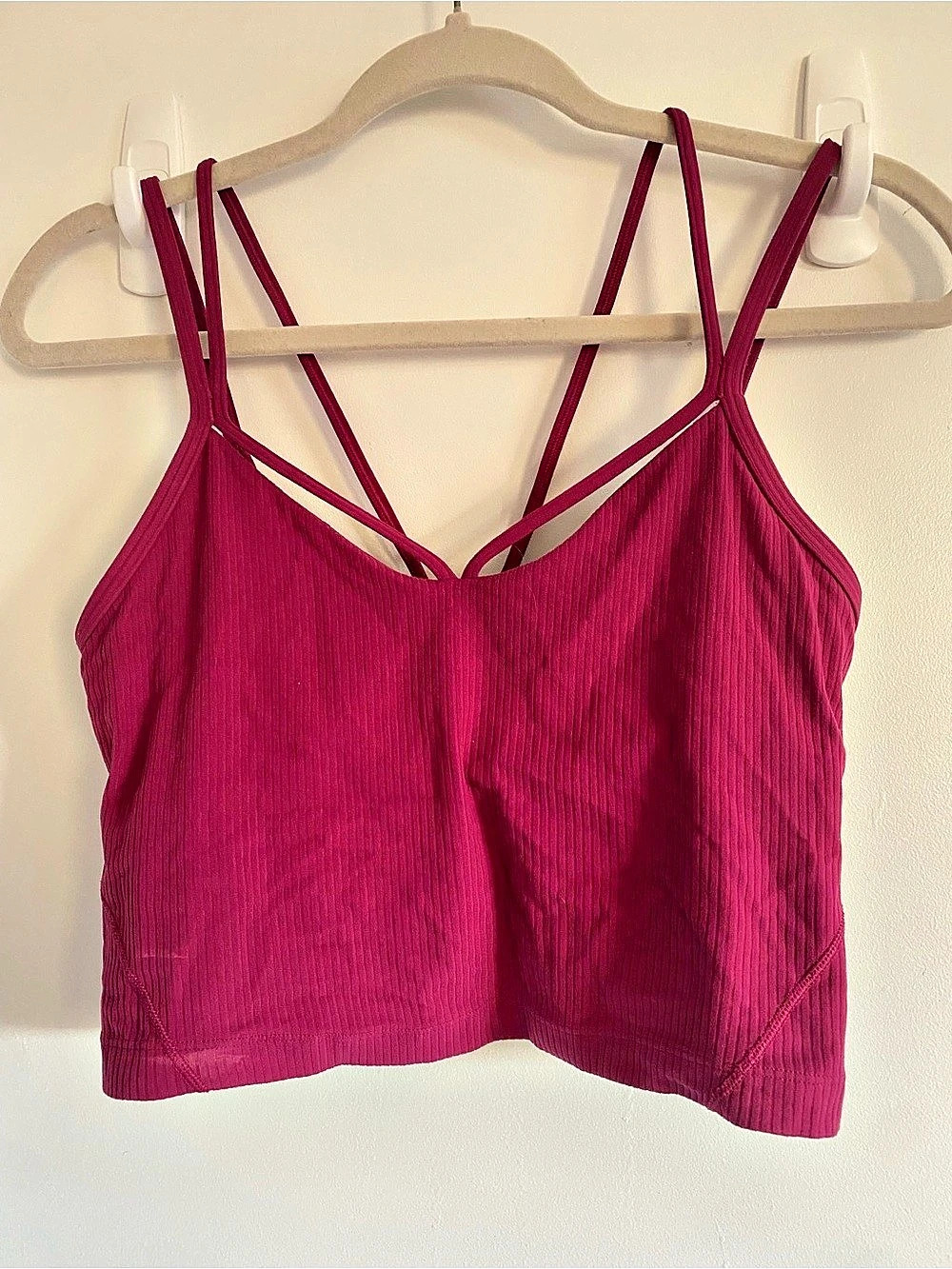 lululemon Align Strappy Ribbed Tank Top Magenta - Size 6
